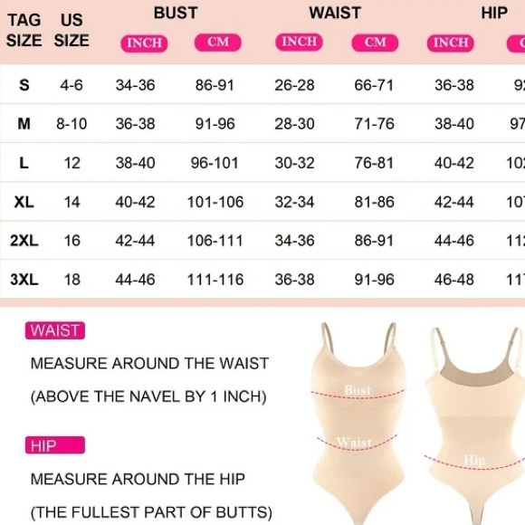 Shapewear Tummy Control Seamless V-Neck Body Shaper Bodysuit in Skin Neutral Tan - Picture 6 of 7